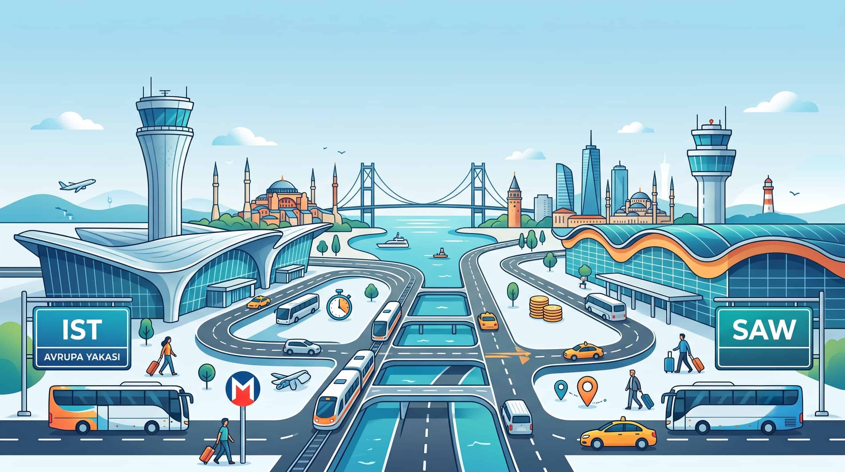 İstanbul Havalimanı (IST) mi, Sabiha Gökçen (SAW) mi? Transfer Rehberi