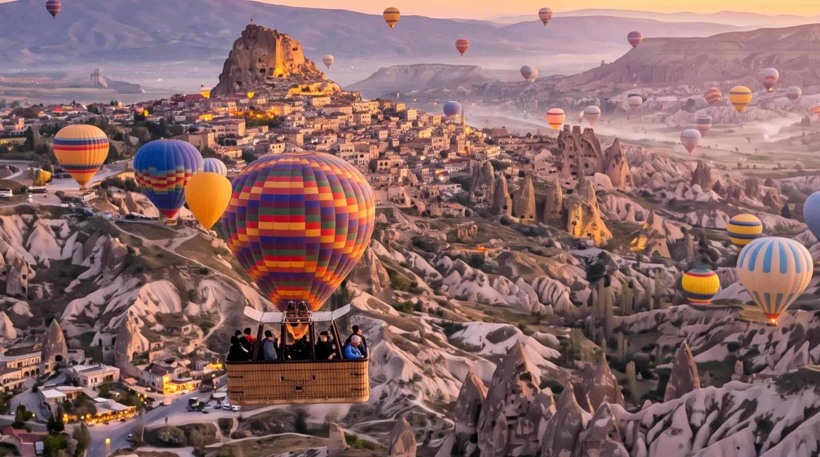 Kapadokya'da Büyüleyici Manzaralarla Balon Turu