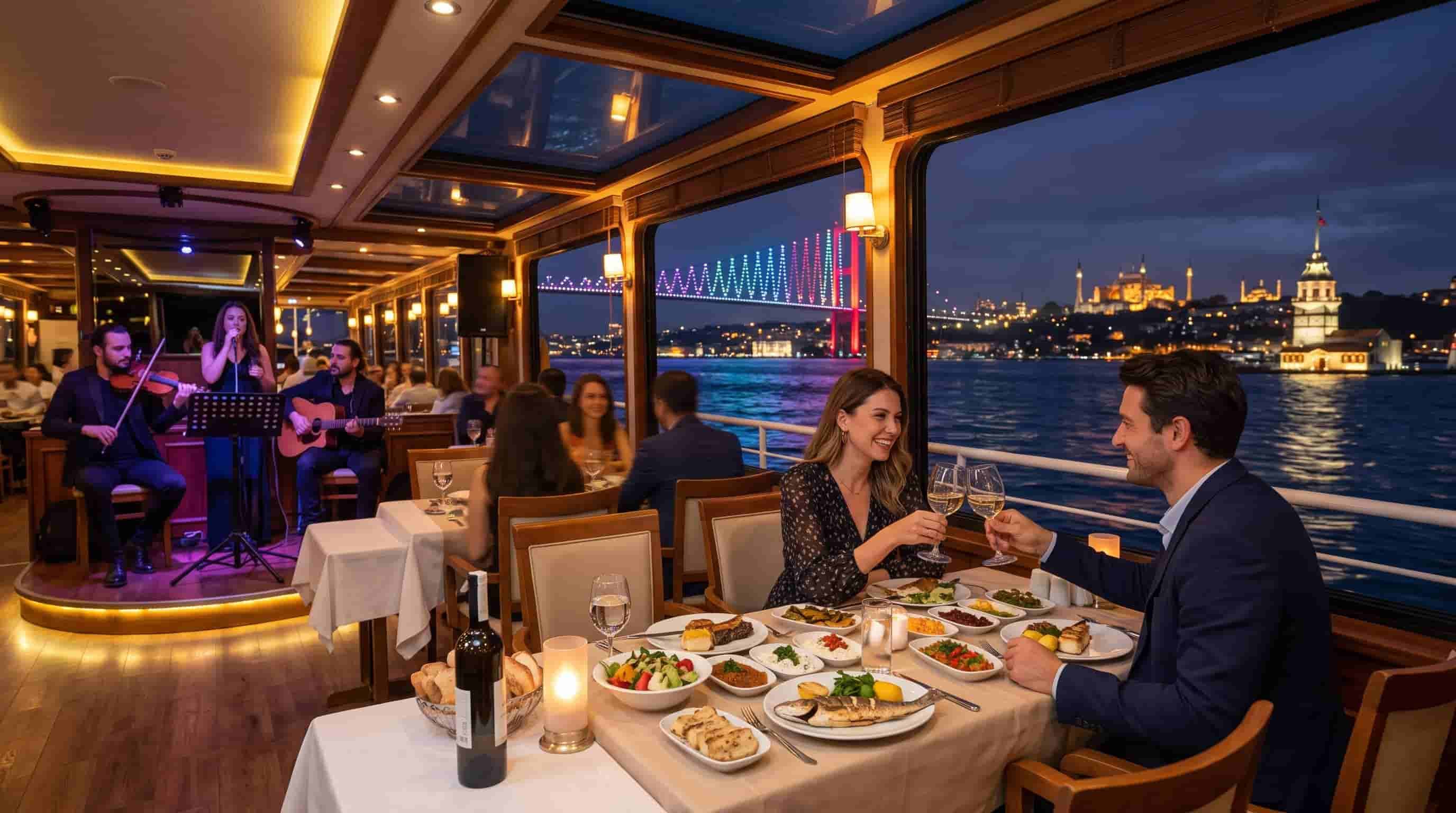 Boğaz'da Akşam Yemeği Turu